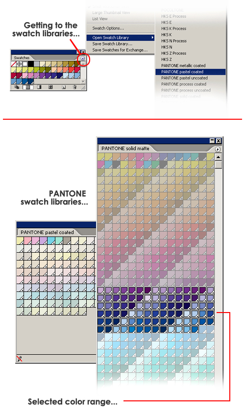 pantone swatches