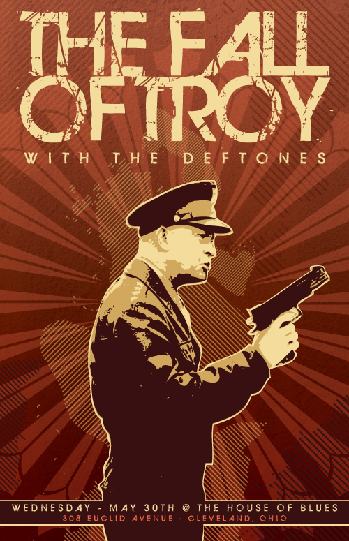 The Fall of Troy gigposter design