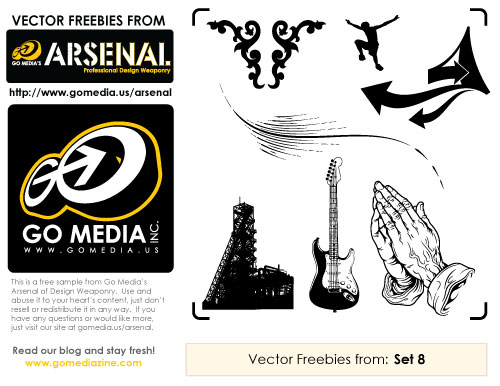 Free Vectors:  Set 8 Sampler