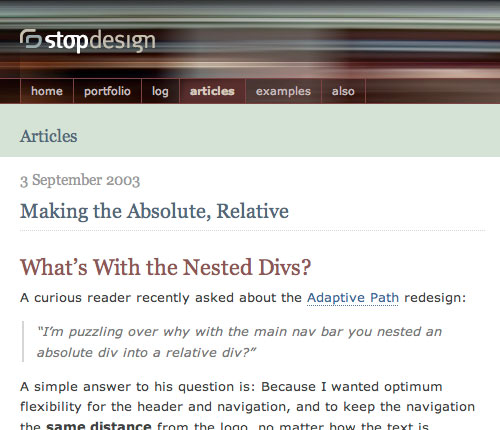Absolute Relative CSS