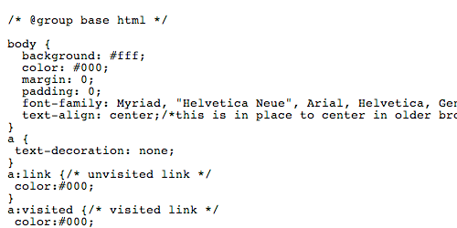 Base HTML