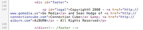 Footer Html