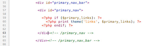Primary Nav Goband