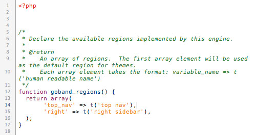 Goband Regions