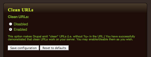 Clean URLs