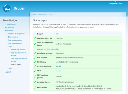 Status Report