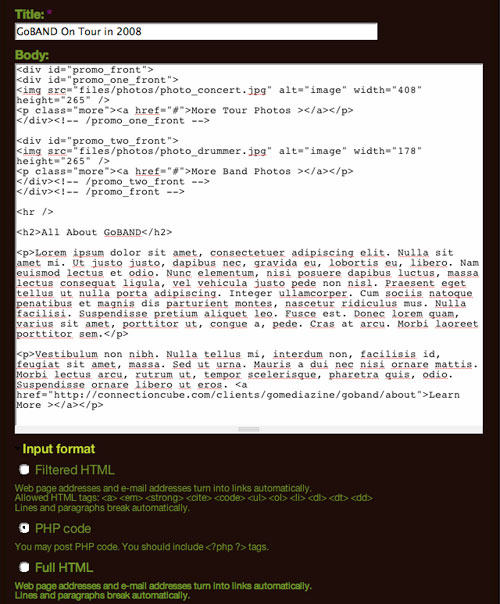 Home HTML