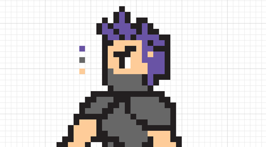 creating an 8-bit Nintendo character