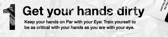 Get your hands dirty