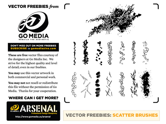 free vector scatter brushes