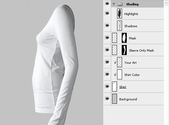 T-shirt template freebie