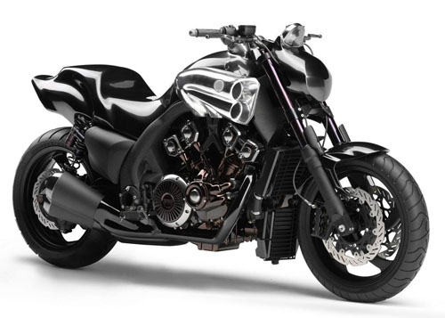 Vector Girl on a motorcycle