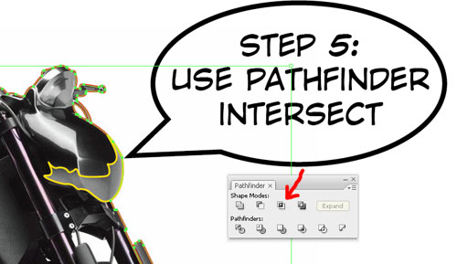 Vector motorcycle step 5