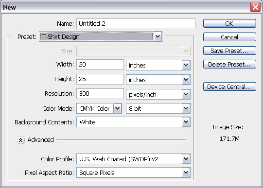 initial settings