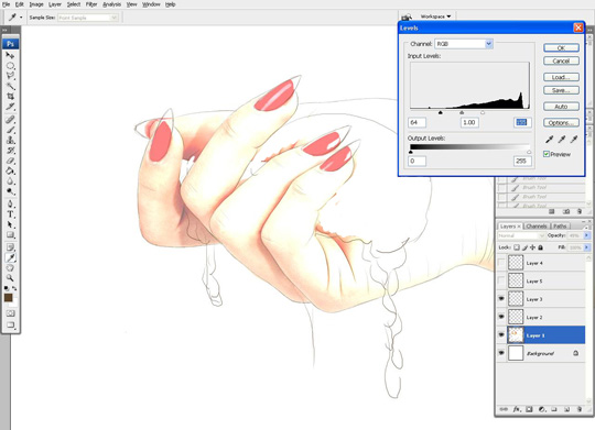how to draw a hand 6