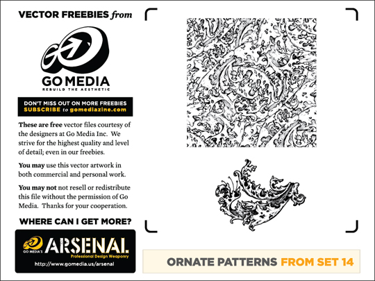 ornate flourish vector patterns