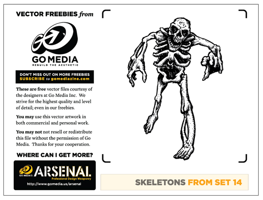 vector freebie, free vector art, skeletons