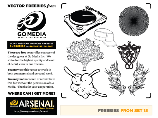 free vector pack 15 sampler preview