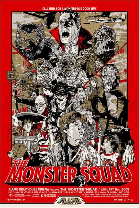 Monster Squad poster by Tyler Stout