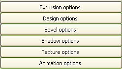 Xara 3D tool menu options