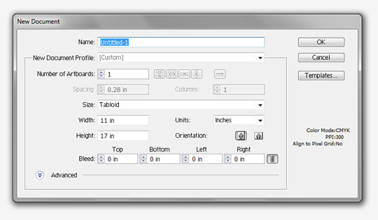 create a new document