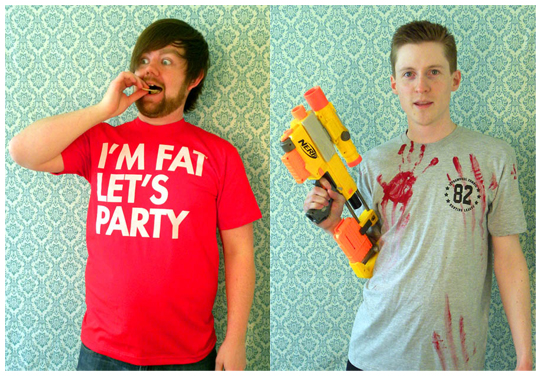 David Murray - SEIBEI - I'm fat let's party - Zombie hunter shirt