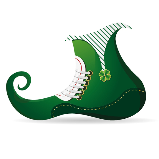 leprechaun shoe in adobe illustrator