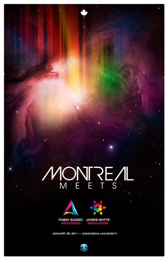 Montreal Meets poster by Abduzeedo