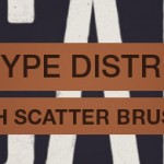 Distress type by hand in Photoshop