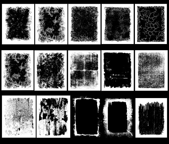 Go Media - Vector set 20 - Grunge borders