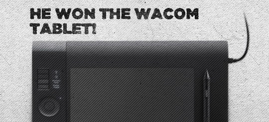 Win a Wacom tablet: the winner!