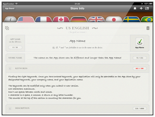 App Cooker - Store info helper App Cooker - Store info helper