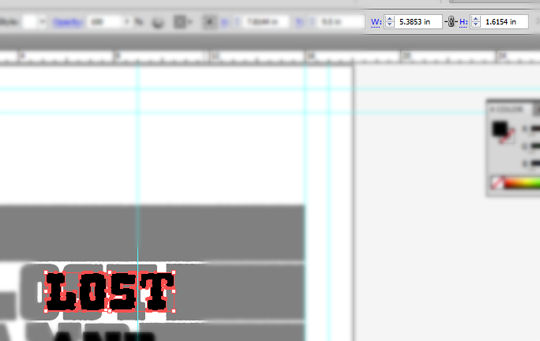 SAoS – Lost and Taken poster tutorial – Massive Dynamite Typelock execution – Step 05