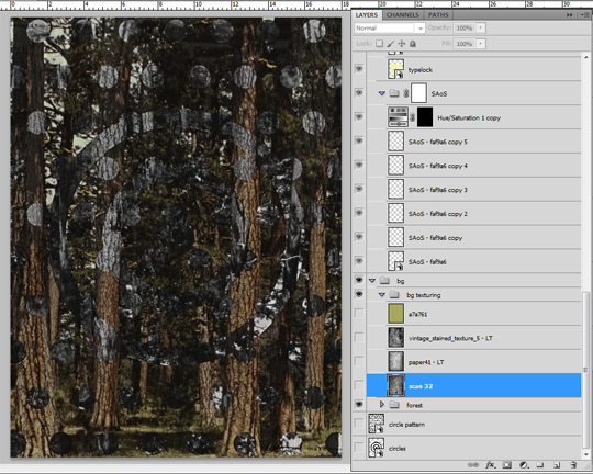 SAoS Lost and Taken poster tutorial - Background textures 03