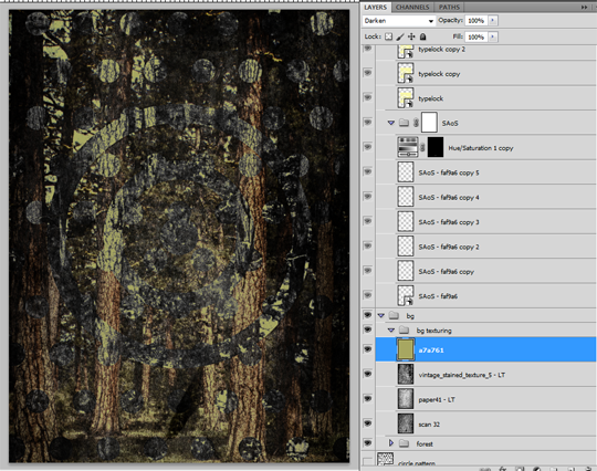 SAoS Lost and Taken poster tutorial - Background textures 04