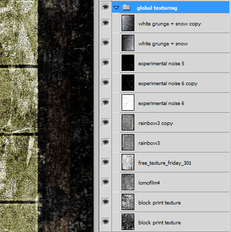 SAoS Lost and Taken poster tutorial - Global texturing 01
