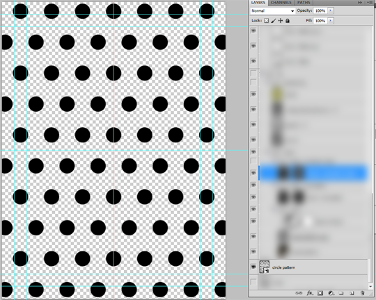 SAoS - Lost and Take poster tutorial - Ps step 04.02 - Circles pattern