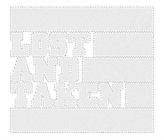 SAoS Lost and Taken poster tutorial - Type texture 09