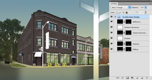 Creating an Architectural Illustration Using Reference Photography - Step 18