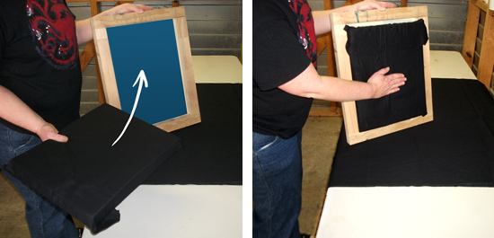 Pack the foam in the underside of the screen.