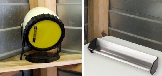 Darkroom safe light  & scoop coater