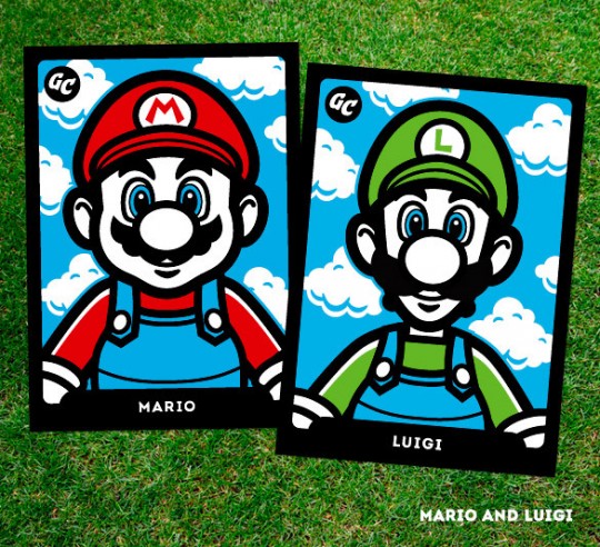 Mario Bros Gum Card