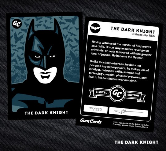 The Dark Knight Gum Card