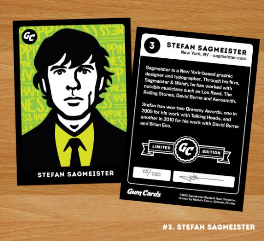 Stefan Sagmeister Gum Card
