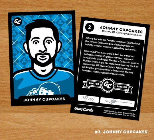 Johnny Cupcakes Gum Cards