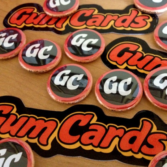 Gum Cards Buttons and Stickers