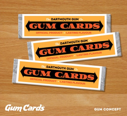 Gum Cards Gum Concept