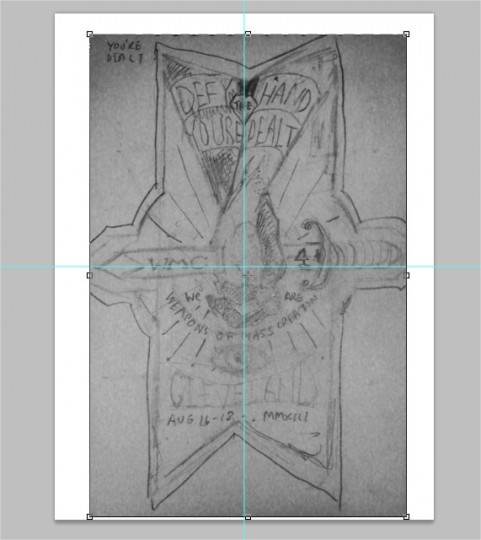 placed sketch in photoshop