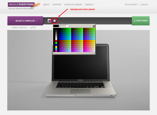 Choose a background color Choose a background color