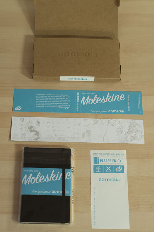 Go Media Moleskine Packaging